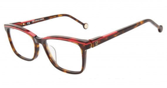 Carolina Herrera VHE836K Eyeglasses, Tortoise Red 0722
