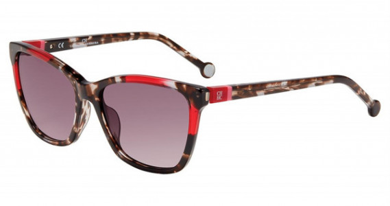 Carolina Herrera SHE844V Sunglasses, Tortoise Red 0721