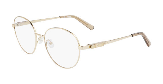 Ferragamo SF2202 Eyeglasses, (756) SHINY YELLOW GOLD
