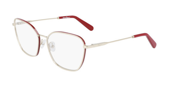 Ferragamo SF2203 Eyeglasses, (735) GOLD/RED