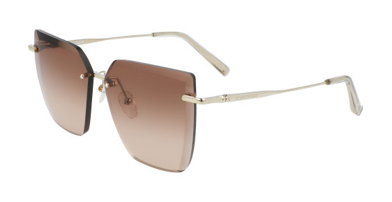 Longchamp LO142S Sunglasses, (718) GOLD-BROWN