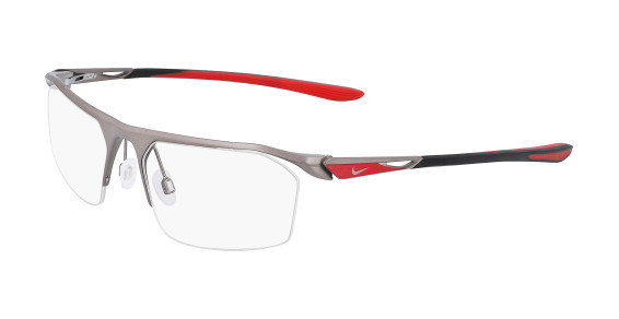 Nike NIKE 8050 Eyeglasses, (065) SATIN GUNMETAL/UNIVERSITY RED