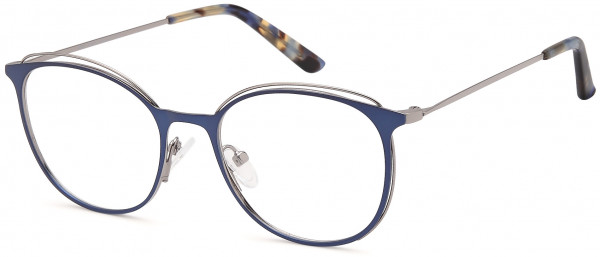 Di Caprio DC192 Eyeglasses, Blue Silver