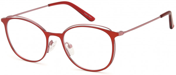Di Caprio DC192 Eyeglasses, Burgundy Pink