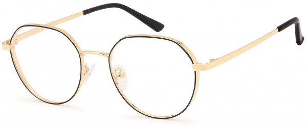 Di Caprio DC191 Eyeglasses, Black Gold