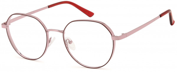Di Caprio DC191 Eyeglasses, Burgundy Pink