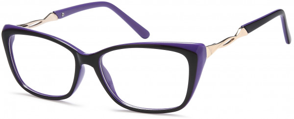 Millennial EMMA Eyeglasses, Black Purple