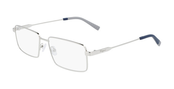 Ferragamo SF2206 Eyeglasses, (045) SHINY SILVER