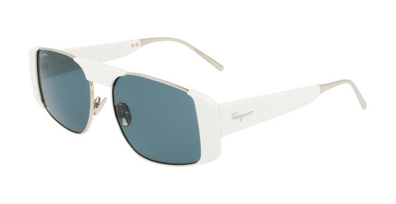 Ferragamo SF267S Sunglasses, (720) GOLD/WHITE