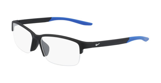 Nike NIKE 7136AF Eyeglasses, (008) MATTE BLACK/RACER BLUE