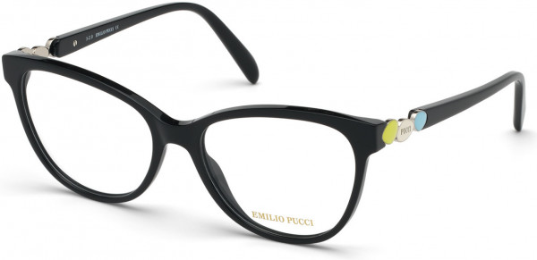 Emilio Pucci EP5151 Eyeglasses, 001 - Shiny Black