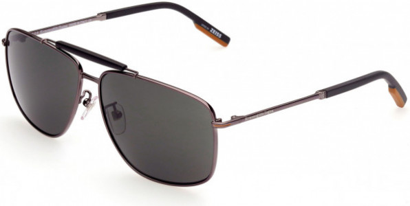 Ermenegildo Zegna EZ0160-D Sunglasses, 08A - Shiny Gunmetal, Matte Black, Vicuna / Smoke