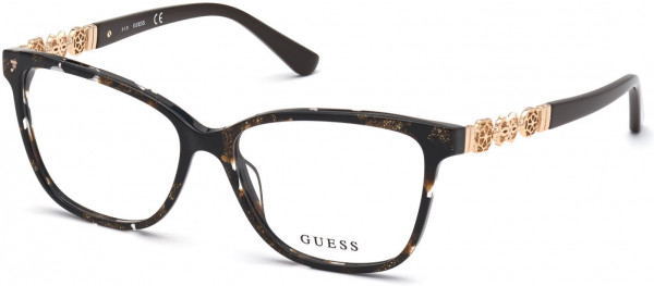 Guess GU2832 Eyeglasses, 050 - Dark Brown/other