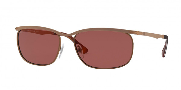 Persol PO2458S KEY WEST Sunglasses, 1081AL BROWN (BROWN)