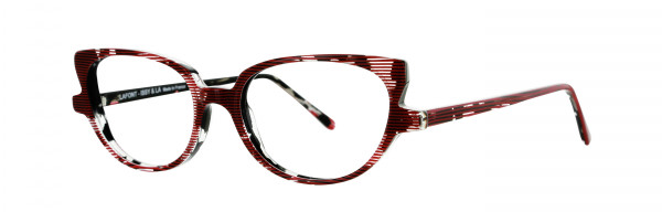 Lafont Issy & La Gin Eyeglasses, 6099 Red