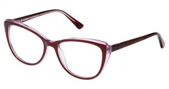 Glamour Editor's Pick GL1028 Eyeglasses, C02 BURGUNDY / ROSE