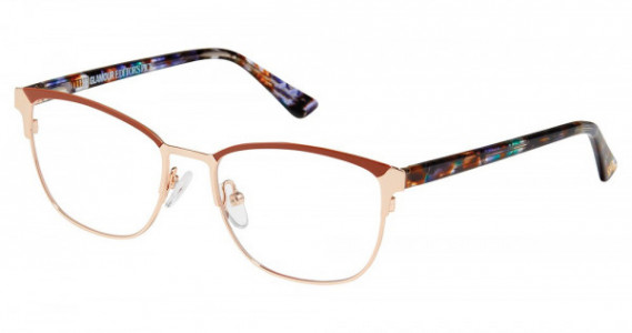 Glamour Editor's Pick GL1032 Eyeglasses, C02 GOLD LT BROWN