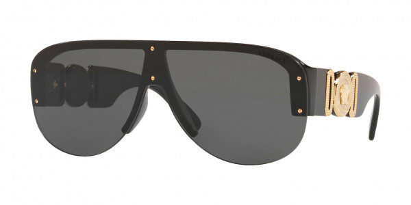 Versace VE4391 Sunglasses, GB1/87 BLACK (BLACK)