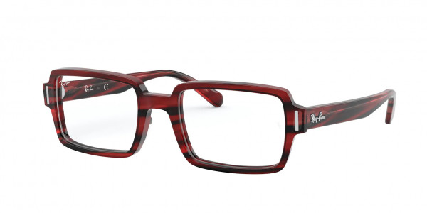 Ray-Ban Optical RX5473 BENJI Eyeglasses, 8054 BENJI STRIPED RED (RED)