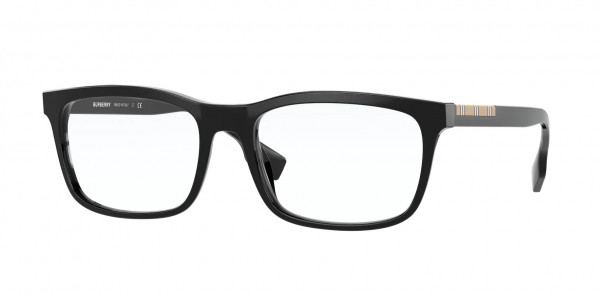 Burberry BE2334 ELM Eyeglasses, 3001 ELM BLACK (BLACK)