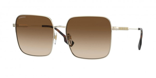 Burberry BE3119 JUDE Sunglasses, 110913 JUDE LIGHT GOLD BROWN GRADIENT (GOLD)