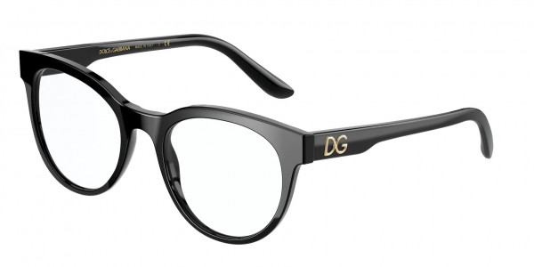 Dolce & Gabbana DG3334F Eyeglasses, 501 BLACK