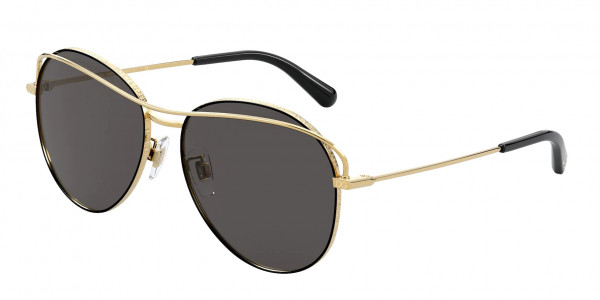 Dolce & Gabbana DG2261 Sunglasses, 133487 BLACK (BLACK)