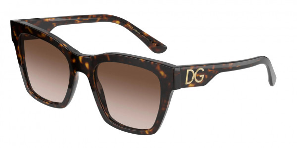 Dolce & Gabbana DG4384 Sunglasses, 502/13 HAVANA GRADIENT BROWN (TORTOISE)
