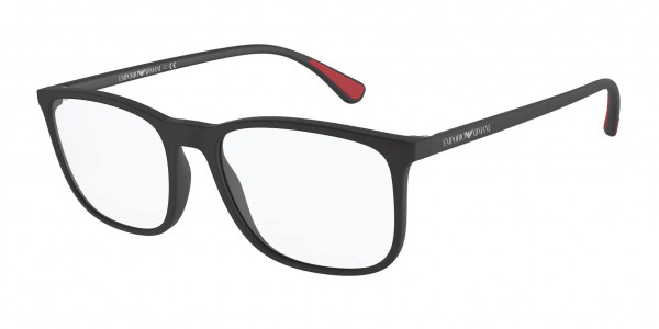 Emporio Armani EA3177F Eyeglasses, 5042 MATTE BLACK (BLACK)