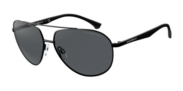 Emporio Armani EA2096 Sunglasses, 300187 MATTE BLACK GREY (BLACK)