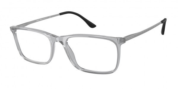 Giorgio Armani AR7199 Eyeglasses, 5914 TRANSPARENT GREY (GREY)