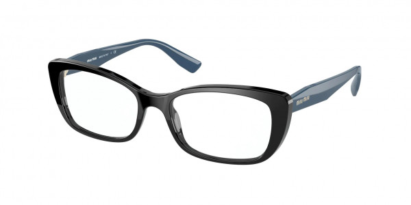Miu Miu MU 07TV CORE COLLECTION Eyeglasses, 07O1O1 BLACK (BLACK)