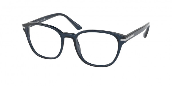 Prada PR 12WV Eyeglasses, 08Q1O1 TRANSPARENT BLUE (BLUE)