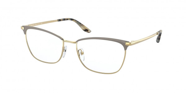 Prada PR 57WV Eyeglasses, 03H1O1 BROWN/GOLD (BROWN)