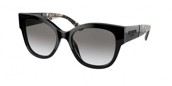 Prada PR 02WS Sunglasses, 1AB0A7 BLACK GREY GRADIENT (BLACK)