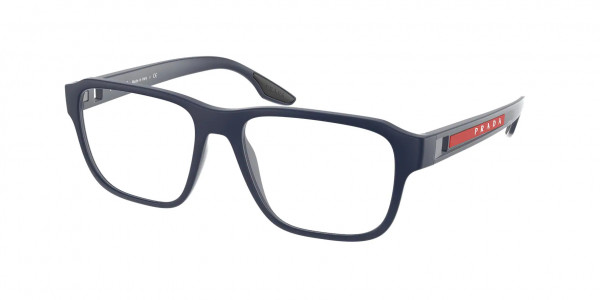 Prada Linea Rossa PS 04NV Eyeglasses, TFY1O1 BLUE RUBBER (BLUE)