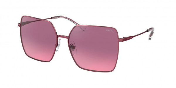 Ralph RA4132 Sunglasses, 904720 SHINY ELECTRIC RED PINK GRADIE (RED)