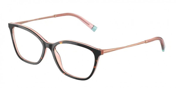 Tiffany & Co. TF2205F Eyeglasses, 8287 HAVANA ON TRANSPARENT PINK (BROWN)