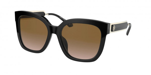 Tory Burch TY7161U Sunglasses, 183513 BLACK SMOKE GRADIENT (BLACK)