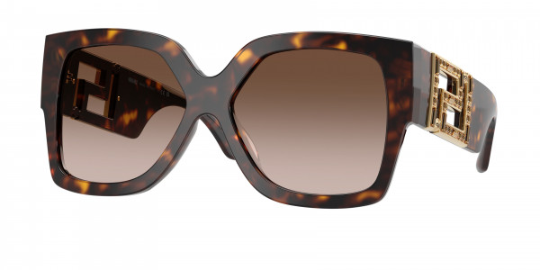 Versace VE4402 Sunglasses, 108/13 HAVANA BROWN GRADIENT (TORTOISE)