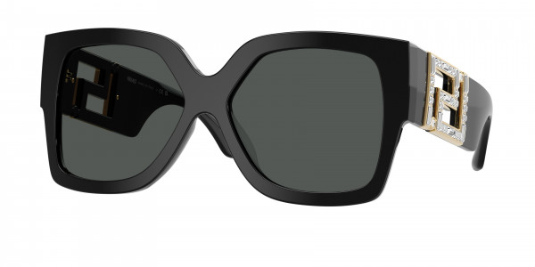 Versace VE4402 Sunglasses, 547887 BLACK DARK GREY (BLACK)