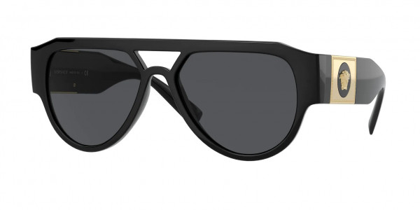 Versace VE4401 Sunglasses, GB1/87 BLACK DARK GREY (BLACK)