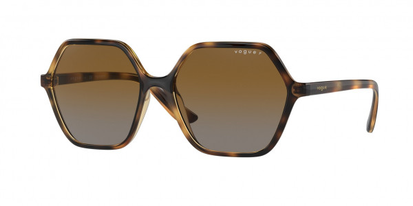 Vogue VO5361S Sunglasses, W656T5 DARK HAVANA POLAR BROWN GRADIE (BROWN)