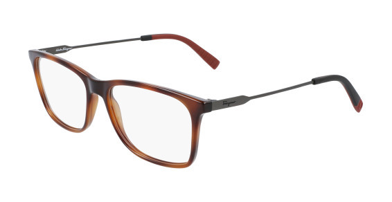 Ferragamo SF2876 Eyeglasses, (068) TORTOISE/MATTE RUTHENIUM