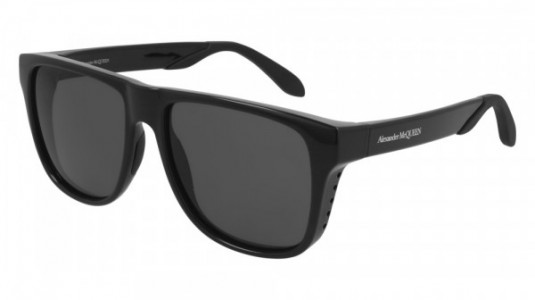 Alexander McQueen AM0292S Sunglasses, 001 - BLACK with GREY lenses