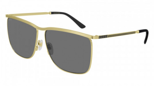 Gucci GG0821S Sunglasses, 001 - GOLD with GREY lenses
