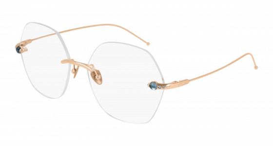 Pomellato PM0092O Eyeglasses, 001 - GOLD with TRANSPARENT lenses