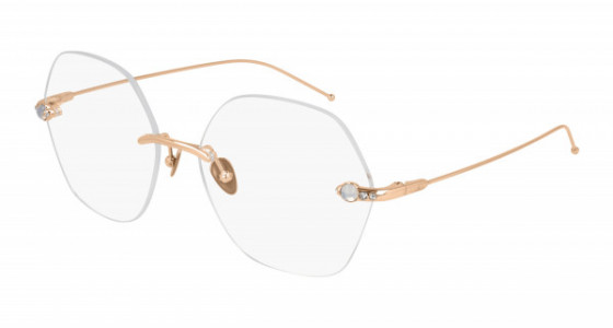 Pomellato PM0092O Eyeglasses, 003 - GOLD with TRANSPARENT lenses