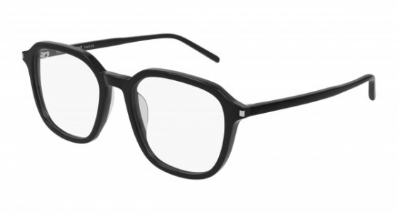 Saint Laurent SL 387 Eyeglasses, 001 - BLACK with TRANSPARENT lenses