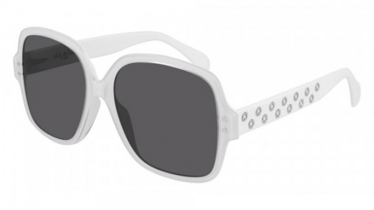 Azzedine Alaïa AA0037S Sunglasses, 004 - WHITE with GREY lenses
